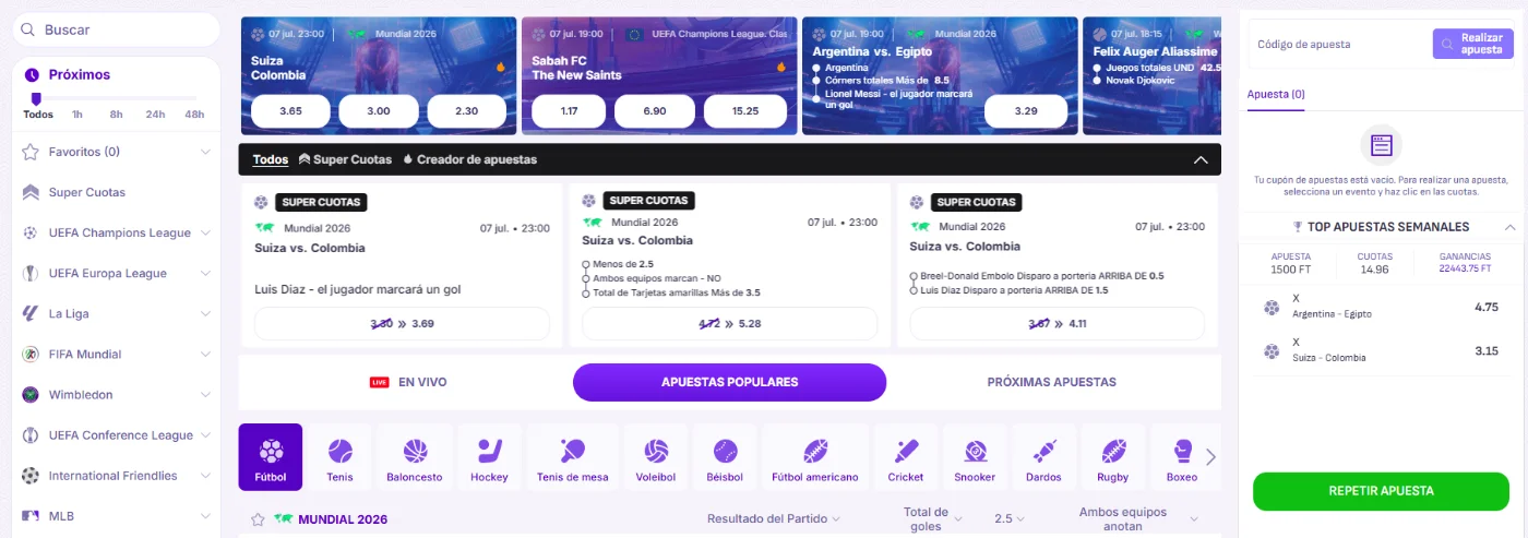 Apuestas deportivas